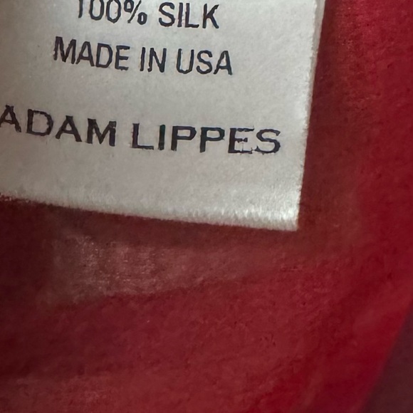 ADAM LIPPES Tie-Neck Silk Floral Print Chiffon Blouse Size 8 - Picture 6 of 6